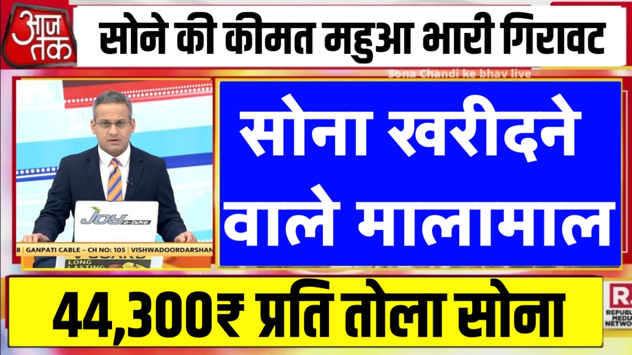 Gold Price Today : सोने के दामों में आई छप्पड़ फार गिरावट अभी जाने 14 से 24 कैरेट सोने का ताजा भाव